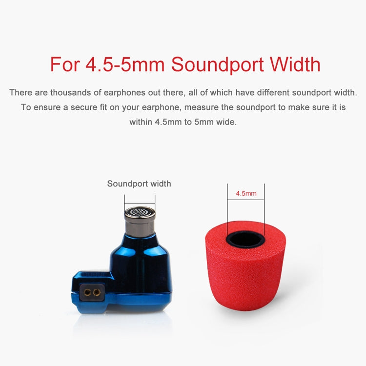 TRN Earphone Silicone Memory Foam Earplug(Blue)