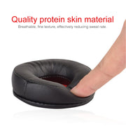 1 Pair Leather Sponge Protective Case for Jabra MOVE Headphone(Black Grey)