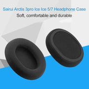 1 Pair Leather Sponge Protective Case for Steelseries Arctis 3 Pro  / Ice 5 / Ice 7 Headphone (Brown)