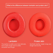 1 Pair Leather Headphone Protective Case for Beats Solo2.0 / Solo3.0, Wireless Version (Red)