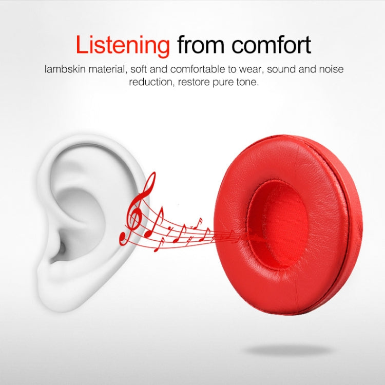 1 Pair Leather Headphone Protective Case for Beats Solo2.0 / Solo3.0, Wired Version (Grey)