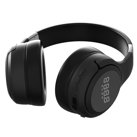 ZEALOT B28 Folding Headband Bluetooth Stereo Music Headset with Display (Black)