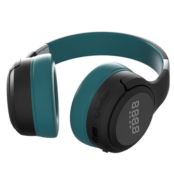 ZEALOT B28 Folding Headband Bluetooth Stereo Music Headset with Display (Dark Green)