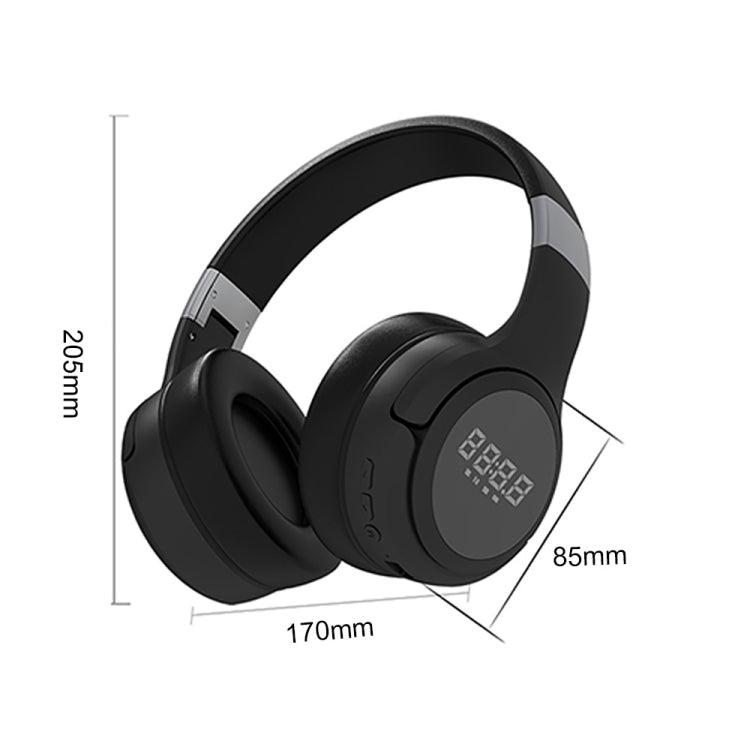 ZEALOT B28 Folding Headband Bluetooth Stereo Music Headset with Display (Red)