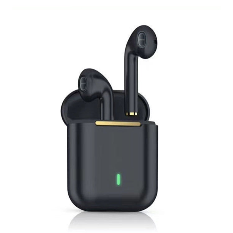 J18 Bluetooth 5.0 TWS Wireless Binaural Bluetooth Earphone with Charging Box(Black)