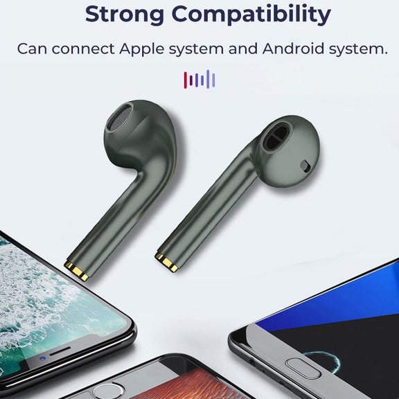 J18 Bluetooth 5.0 TWS Wireless Binaural Bluetooth Earphone with Charging Box(Black)