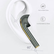 J18 Bluetooth 5.0 TWS Wireless Binaural Bluetooth Earphone with Charging Box(Black)