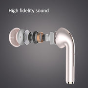 J18 Bluetooth 5.0 TWS Wireless Binaural Bluetooth Earphone with Charging Box(Black)