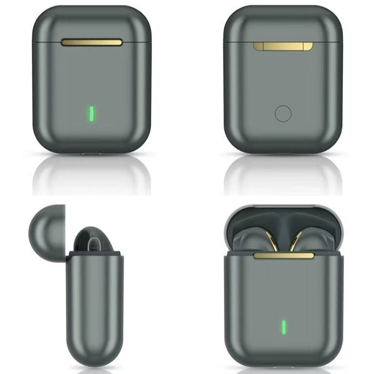 J18 Bluetooth 5.0 TWS Wireless Binaural Bluetooth Earphone with Charging Box(Green)