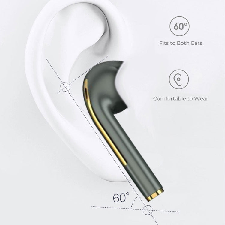 J18 Bluetooth 5.0 TWS Wireless Binaural Bluetooth Earphone with Charging Box(Green)