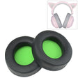 2 PCS For Razer Kraken 7.1 V2 Pro Headphone Cushion Sponge Green Net Cover Earmuffs Replacement Earpads - Earmuff & Pad by PMC TechLife | Online Shopping South Africa | PMC TechLife