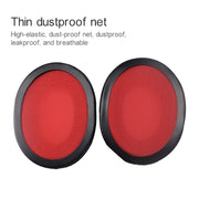 2 PCS For Kingston KHX-HSCP / HyperX Cloud II Headphone Cushion Flannel Red Net Sponge Cover Earmuffs Replacement Earpads