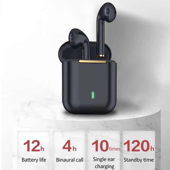 T&G J18 Bluetooth 5.1 TWS Wireless Binaural Bluetooth Earphone with Charging Box (Black)