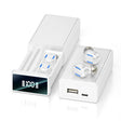 A22 English Version Pull-out Digital Display Bluetooth Earphone with Magnetic Charging Box, Support Touch Light & Power Bank (White) - Bluetooth Earphone by PMC TechLife | Online Shopping South Africa | PMC TechLife