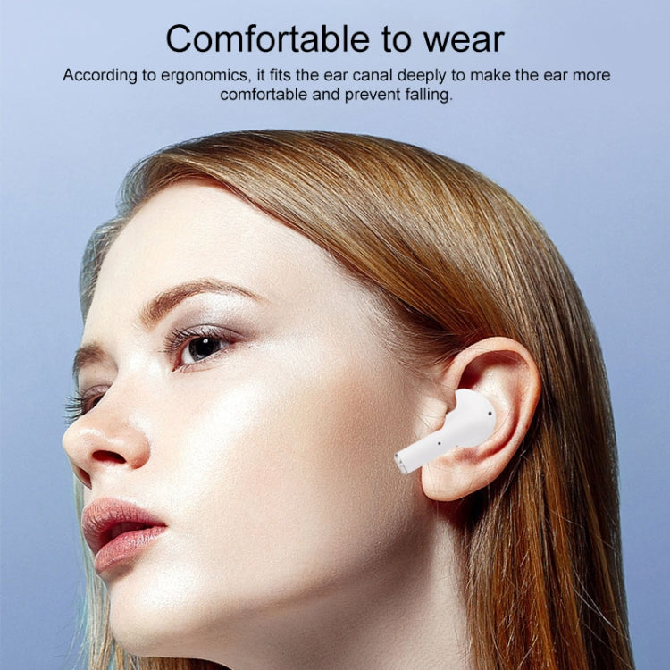 Pro 8 In-ear Touch Digital Display TWS Mini Wireless Bluetooth Earphone (White)