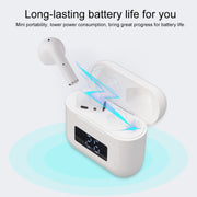 Pro 8 In-ear Touch Digital Display TWS Mini Wireless Bluetooth Earphone (White)