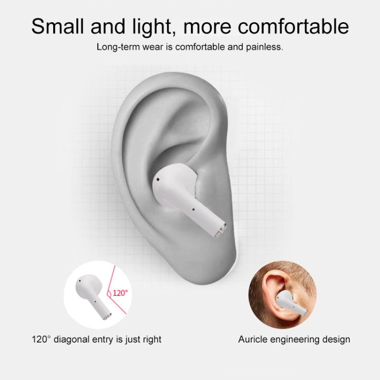 Pro 8 In-ear Touch Digital Display TWS Mini Wireless Bluetooth Earphone (White)