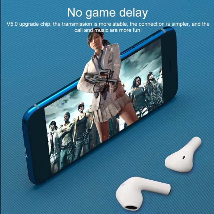 Pro 8 In-ear Touch Digital Display TWS Mini Wireless Bluetooth Earphone (White)