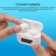 Pro 8 In-ear Touch Digital Display TWS Mini Wireless Bluetooth Earphone (White)