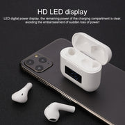 Pro 8 In-ear Touch Digital Display TWS Mini Wireless Bluetooth Earphone (White)