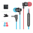 Langsdom V7T 3.5mm Wired In-ear Gaming Earphone (Red + Blue) - In Ear Wired Earphone by Langsdom | Online Shopping South Africa | PMC TechLife | Buy Now Pay Later Mobicred