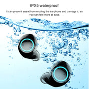 S5 Twins Sports Magnetic Ear-in TWS Bluetooth V5.0 Wireless Earphones(Gold)