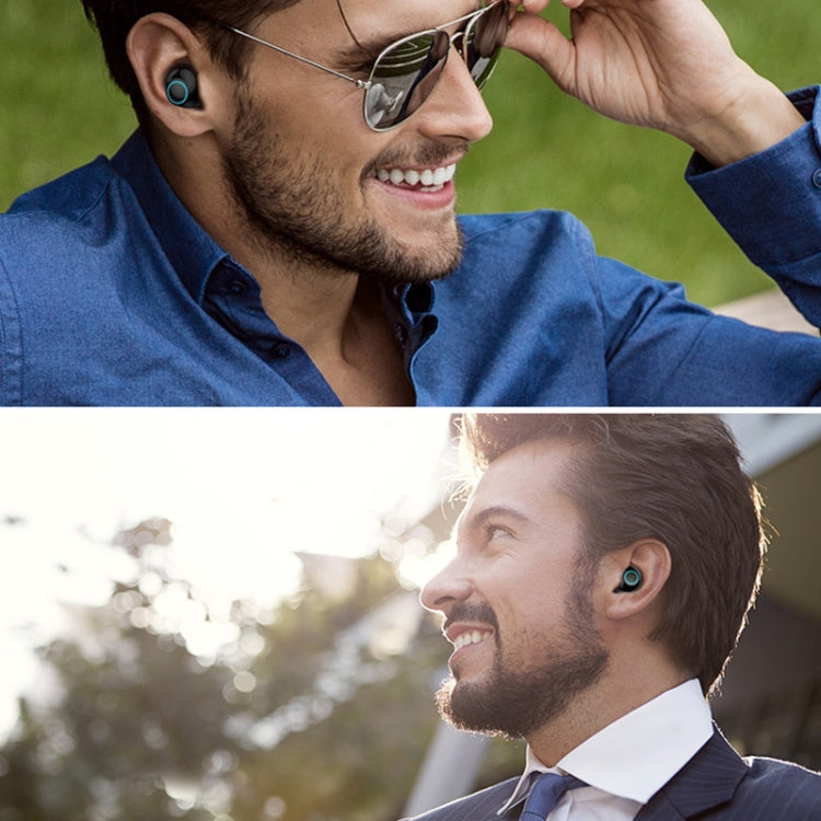 S5 Twins Sports Magnetic Ear-in TWS Bluetooth V5.0 Wireless Earphones(Gold)