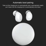 J1 TWS Digital Display Bluetooth V5.0 Wireless Earphones with LED Charging Box(Black)