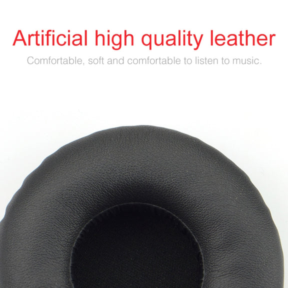 For JBL Synchros S400BT Headphones Imitation Leather + Memory Foam Soft Earphone Protective Cover Earmuffs, One Pair(Black)