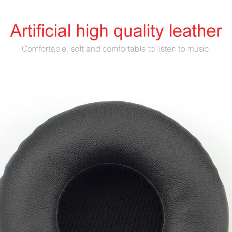 For JBL Synchros S400BT Headphones Imitation Leather + Memory Foam Soft Earphone Protective Cover Earmuffs, One Pair(Black)