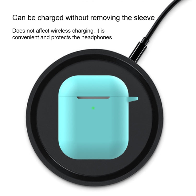 Wireless Earphones Shockproof Silicone Protective Case for Apple AirPods 1 / 2(Black)