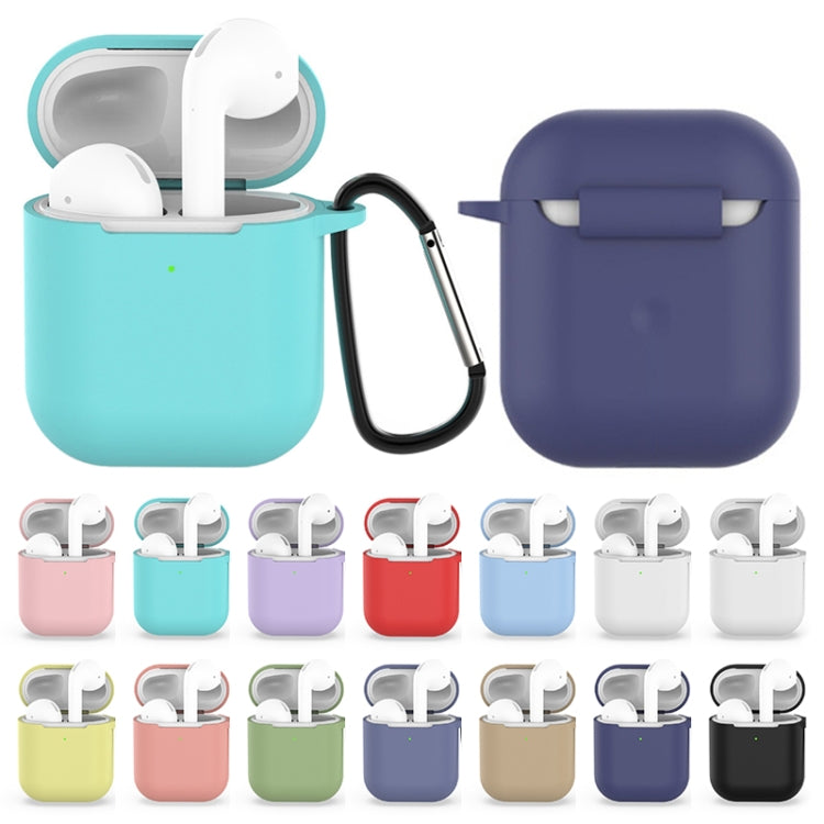 Wireless Earphones Shockproof Silicone Protective Case for Apple AirPods 1 / 2(Black)