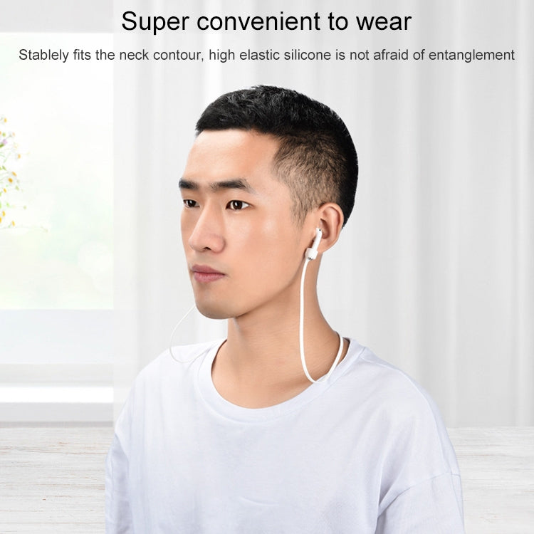 Wireless Bluetooth Headset Anti-lost Rope Magnetic Silicone Lanyard for Apple AirPods 1 / 2(Blue)