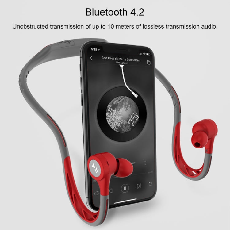 REMAX RB-S20 Bluetooth 4.2 Rotatable Ear Shell Rear-mounted Bluetooth Sports Earphone(Yellow)