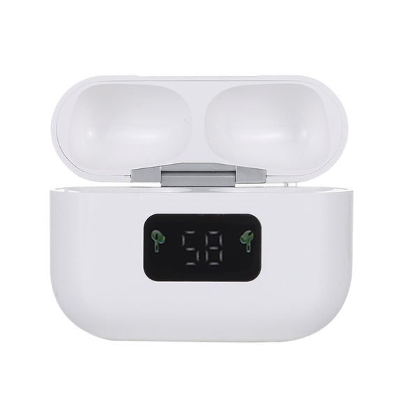 i58 TWS Bluetooth 5.0 Touch Wireless Bluetooth Earphone for IOS System Equipment, with Magnetic Attraction Charging Box & Smart Digital Display, Support Siri(White)