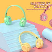 Y08 Hifi Sound Quality Macaron Bluetooth Headset, Supports Calling & TF Card & 3.5mm AUX (Black)
