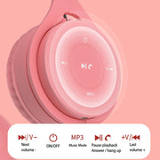 Y08 Hifi Sound Quality Macaron Bluetooth Headset, Supports Calling & TF Card & 3.5mm AUX (Black)