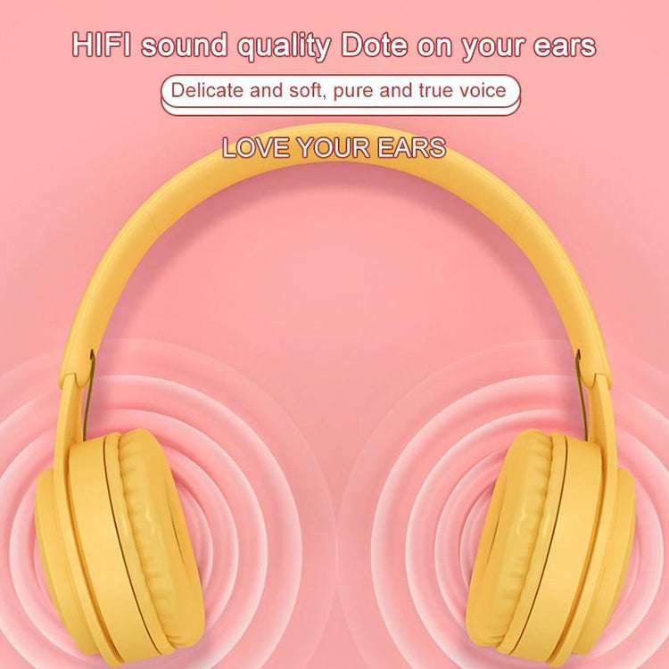 Y08 Hifi Sound Quality Macaron Bluetooth Headset, Supports Calling & TF Card & 3.5mm AUX (Black)
