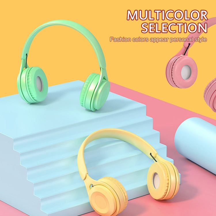Y08 Hifi Sound Quality Macaron Bluetooth Headset, Supports Calling & TF Card & 3.5mm AUX (White)