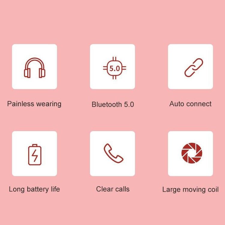 Y08 Hifi Sound Quality Macaron Bluetooth Headset, Supports Calling & TF Card & 3.5mm AUX (White)