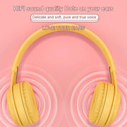 Y08 Hifi Sound Quality Macaron Bluetooth Headset, Supports Calling & TF Card & 3.5mm AUX (White)