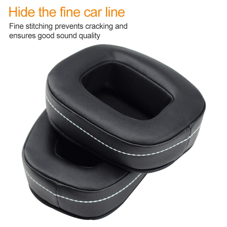 2 PCS For DENON AH-D600 / AH-D7100 Soft Sponge Earphone Protective Cover Earmuffs(Black White)