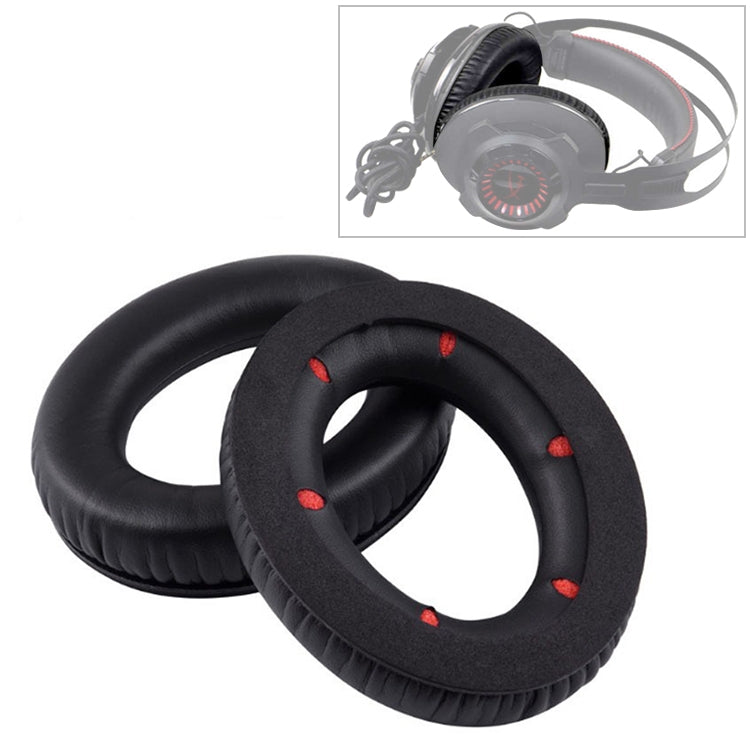 2 PCS For Kingston Hyper X Cloud Revolver S Soft Sponge Earphone Protective Cover Earmuffs (Red)