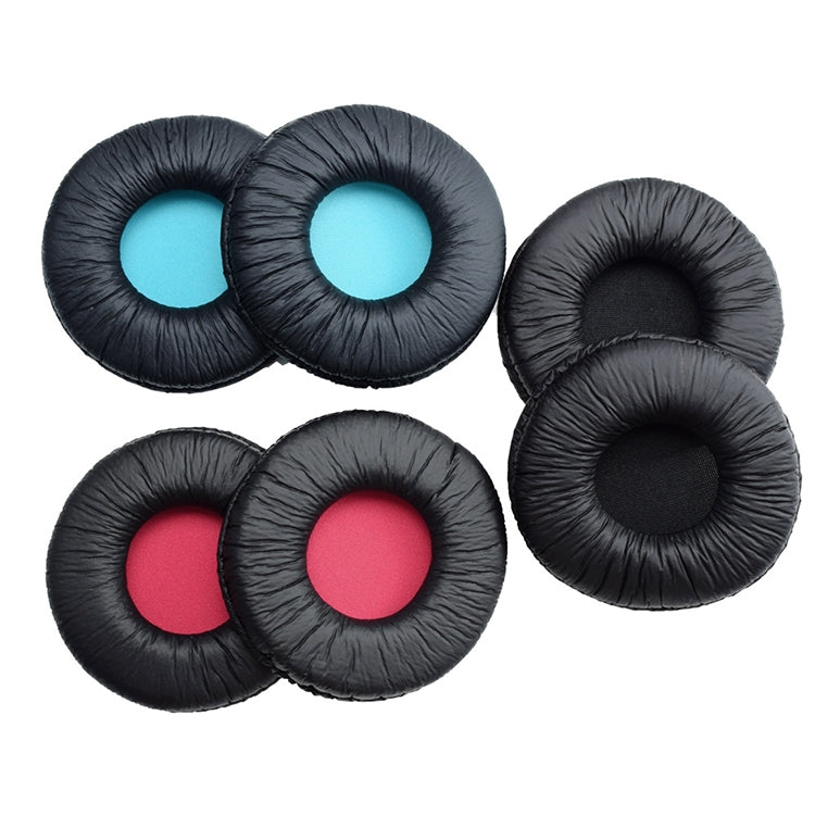 2 PCS For SONY MDR-V55 Earphone Cushion Leather Cover Earmuffs Replacement Earpads (Red)