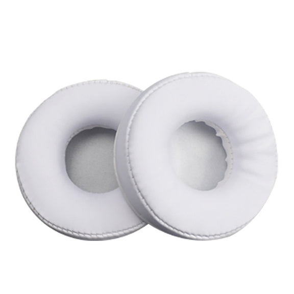 2 PCS For Jabra Revo Wireless Headphone Cushion Sponge Leather Cover Earmuffs Replacement Earpads(White)