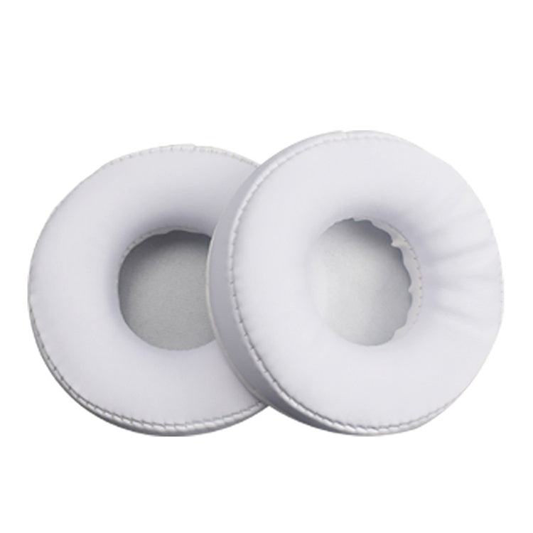 2 PCS For Jabra Revo Wireless Headphone Cushion Sponge Leather Cover Earmuffs Replacement Earpads(White)