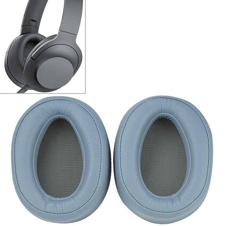 1 Pair Sponge Headphone Protective Case for Sony  MDR 100AAP (Blue)