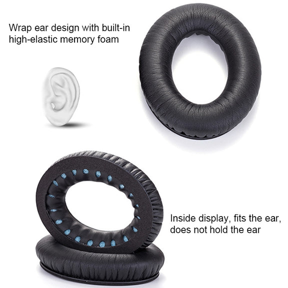 1 Pair Soft Earmuff Headphone Jacket with Common Cotton for BOSE QC2 / QC15 / AE2 / QC25(Gold)