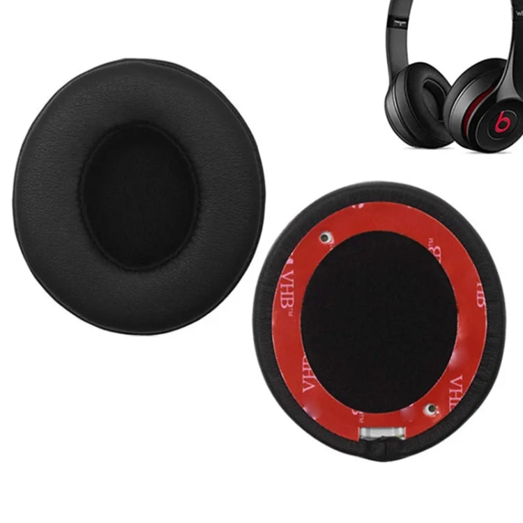 1 Pair Soft Sponge Earmuff Headphone Jacket for Beats Solo 2.0 / 3.0, Bluetooth Version(Black)