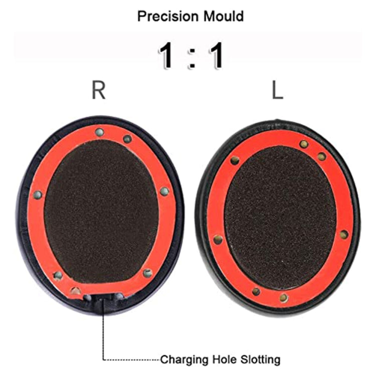 1 Pair Soft Sponge Earmuff Headphone Jacket for Beats Solo 2.0, Wired Version(Grey)